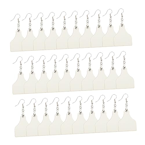 LALAFINA 24pcs Sublimation Earrings Teardrop Earrings Double Sided Earrings DIY Crafts Sublimation Blank Earrings DIY Earrings Supplies Unfinished LALAFINA