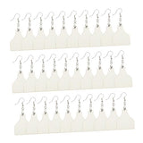 LALAFINA 24pcs Sublimation Earrings Teardrop Earrings Double Sided Earrings DIY Crafts Sublimation Blank Earrings DIY Earrings Supplies Unfinished LALAFINA