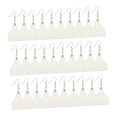 LALAFINA 24pcs Sublimation Earrings Teardrop Earrings Double Sided Earrings DIY Crafts Sublimation Blank Earrings DIY Earrings Supplies Unfinished LALAFINA