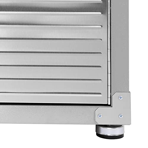 Seville Classics Mega Lockable Storage Cabinet, 48" W x 24" D x 72" H, Granite Seville Classics