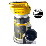 Trim Router Hose Adapter, Compatible with DeWalt DCW600 and DWP611 to Festool 27mm and 36mm Hose, Black WoodArtSupply