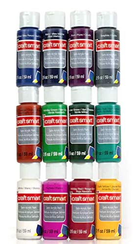 Craft Smart Acrylic Paint 12 Pack Value Set (Jewel) Craftsmart
