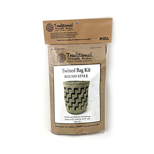 Traditional Craft Kits Twined Bag Kit - Round Style Traditional Craft Kits