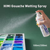HIMI Gouache 100ml (3.38-oz) Bottle Wetting Spray, Suitable for gouache pigments, Art Supplies for Professionals, Nice Gift Art hobbyist HIMI