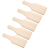 EXCEART Wood Carving Tools 5PCS Unfinished Wood Paddle Wood Board for Arts Crafts Sorority Fraternity Home Decoration Handmade Pottery Tool EXCEART
