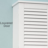 ChooChoo Medicine Cabinet with Towels Bar, 23.6" L x8.9 W x29.3 H MDF Material Bathroom Wall Cabinet, 2 Doors Over The Toilet Space Saver Storage ChooChoo