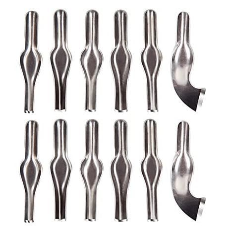 Falling in Art Linoleum Block Cutters - 6 Different Shaped Lino Cutters, Assorted Blades for Printmaking, Precision Carvings(2 Set) Falling in Art