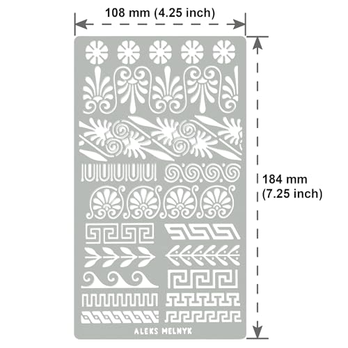 Celtic Knot Border Stencil - 7.3x4.3 Inch Stainless Steel Template For Wood Burning & Crafts