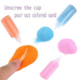 12 PCS Art Sand,1.25oz Bottles DIY Arts and Crafts Kit,Scenic Sand for Kids' Arts & Crafts,Terrarium Sand Play DIY Drawing Sandbox Wedding Sand for Panxxsen