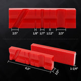 S&F STEAD & FAST Soft Jaws for Bench Vise 4.5", 2 pairs, Strongly Magnetic Vise Jaw Pads, TPU, Multi-groove and Textured Inserts, for Clamping S&F STEAD & FAST