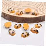 Operitacx 500 Pcs Self-Adhesive Bee Day Wood Miniature Sticker Bees Black Decal Crystal Beads Boy Kids Christmas Toy DIY Mini Beads for Jewelry Operitacx