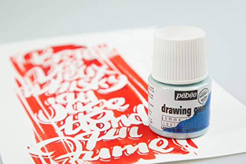 Pebeo Easy Peel Liquid Latex Masking Fluid - Drawing Gum - Dries Quickly - For Ink - Watercolor - Gouache Painting & Illustration - Fine Arts & Pebeo