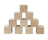50PCS Blank Wooden Cubes Square Unfinished Wooden Blocks for Crafts and Carving Plain Blank Natural Wood Blocks Puzzle Making Crafts and DIY Projects Suoirblss