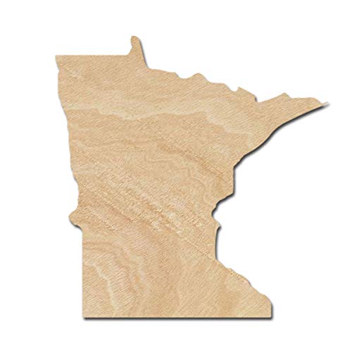Minnesota Wood Cutouts for crafts, Laser Cut Wood Shapes 5mm thick Baltic Birch Wood, Multiple Sizes Available Elliefont Styles