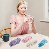 WEBEEDY 4 Sets Make Your own Mini Macrame Heart Ornaments Macrame DIY Kit for Adults Beginners WEBEEDY