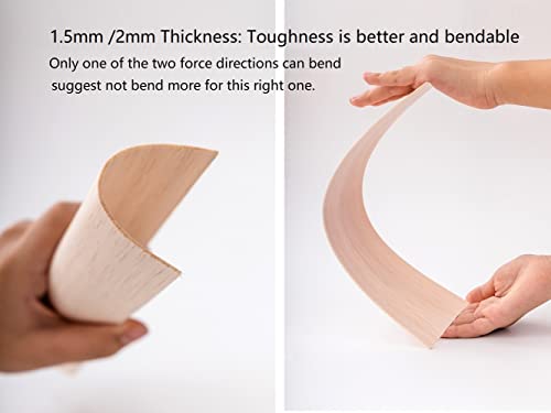 iUoczi 12 Pack Balsa Wood Sheets 1/16 x 4 x 8 Inch Natural Wood Color Unfinished Wood for Crafts Make Models of House Airplane Ship Boat DIY Wooden iUoczi