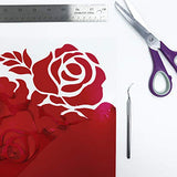 Siser EasyWeed Heat Transfer Vinyl 11.8" x 5ft Roll (Red) - Compatible with Siser Romeo/Juliet & Other Professional or Craft Cutters - Layerable - Siser