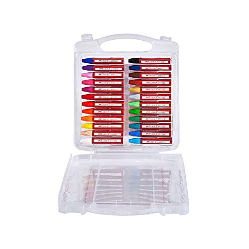Faber-Castell Blendable Oil Pastels In Durable Storage Case- 24 Vibrant Colors - Non-Toxic Pastels for Kids Faber-Castell