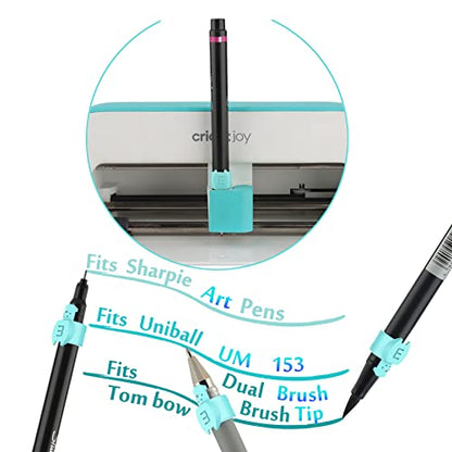 CRAVERLAND Pen Adapters for Cricut Joy, 8 Pack Pen Holders Accessories Tools Compatible with (Sharpie/Pilot/BIC/UM153/Cricut) Pens
