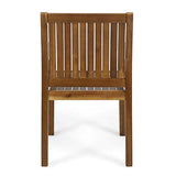 Christopher Knight Home Teague Outdoor Acacia Wood Dining Chairs (Set of 2), Teak Finish Christopher Knight Home