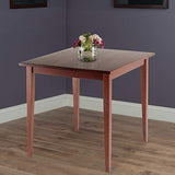 Winsome Wood Groveland Dining, Walnut 29.53 x 29.53 x 29.13 Winsome