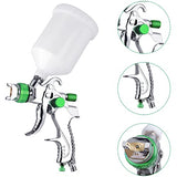 HVLP Spray Gun Kit, Automotive Paint Spray Paint Gun with 3 Nozzles 1.4 mm 1.7 mm 2.0 mm, 600cc Cup and Cup Systerm Connector, Air Spray Gun Aflybltol