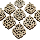 ALL SIZES BULK (12pc to 100pc) Unfinished Wood Laser Cutout Chandelier Scroll Dangle Earring Jewelry Blanks Shape Crafts Made in Texas Texan Wood Crafts