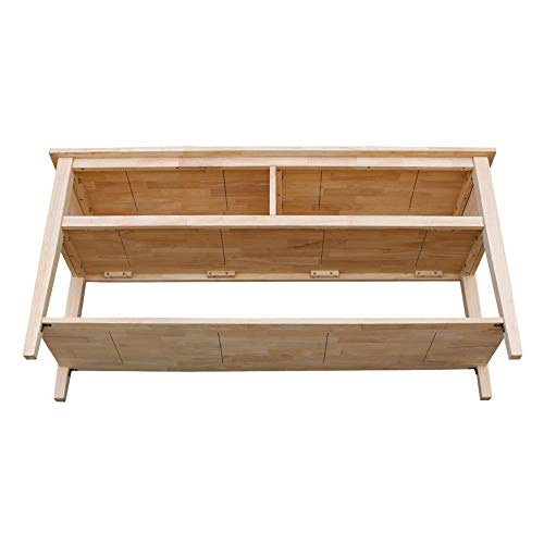 International Concepts Unfinished Entertainment/TV Stand, 60-Inch, Unfinished IC International Concepts