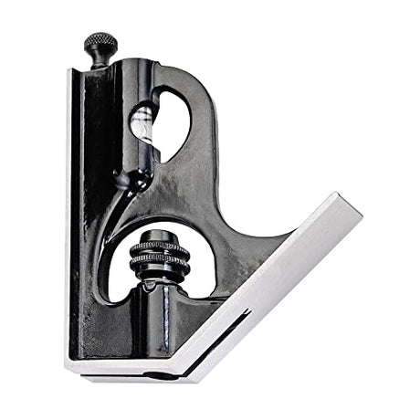 Starrett Square Head Only for 6" Combination Squares - Ideal for Woodworking and Metalworking - Smooth Finished, Forged and Hardened Steel Center Starrett