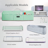 AMOIGEE Padded Dust Cover Compatible with Cricut Maker, Cricut Maker 3, Explore Air 2, Cricut Explore 3 Machine, with Pockets for Cricut Accessories, AMOIGEE