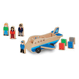 Melissa & Doug Wooden Airplane Play Set With 4 Play Figures and 4 Suitcases - Toy Airplane For Toddlers, Classic Wooden Toys For Kids Melissa & Doug
