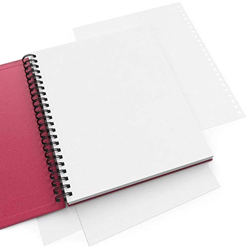 Arteza Hardcover Sketchbook, 9 x 12 Inches, 100 Sheets — 200 Pages, Pink Cover, Spiral-Bound 68-lb Drawing Pad, Art Supplies for Drawing with Dry ARTEZA