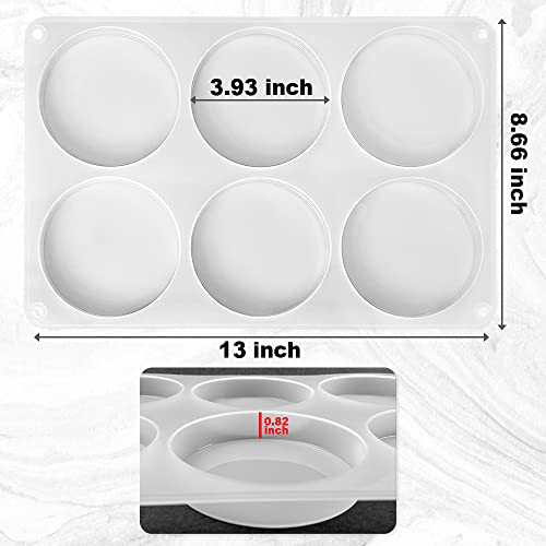 ResinWorld 4 Pack 4 inches Round Coaster Molds, Thick Coaster Silicone  Molds for Resin Casting, Geode Agate Silicone Coaster Epoxy Casting Mold