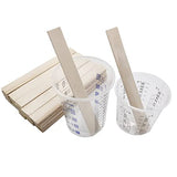 8 Inch 50PCS Popsicle Sticks for Crafts, Jumbo Craft Sticks Wooden Paint Stick for Arts & Craft Projects & DIY Projects & Ice Cream, Waxing, Mixing CR CHRWLIN