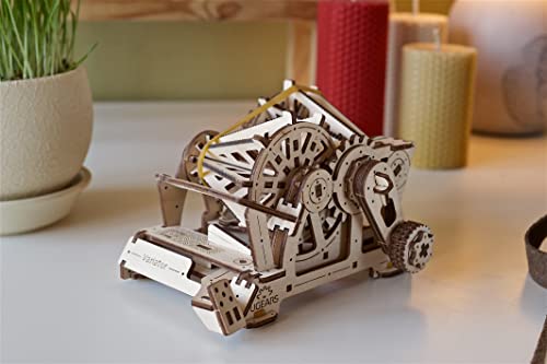 UGEARS STEM Gearbox Model Kit - Creative Wooden Model Kits for Adults, Teens and Children - DIY Mechanical Science Kit for Self Assembly - Unique