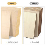 MIAHART 15 Pack 1/12 x 4 x 6 Inch Basswood Sheets, Unfinished Wood Boards Thin Wood Sheets Plywood Board for DIY Project, Crafts, Mini House Building MIAHART