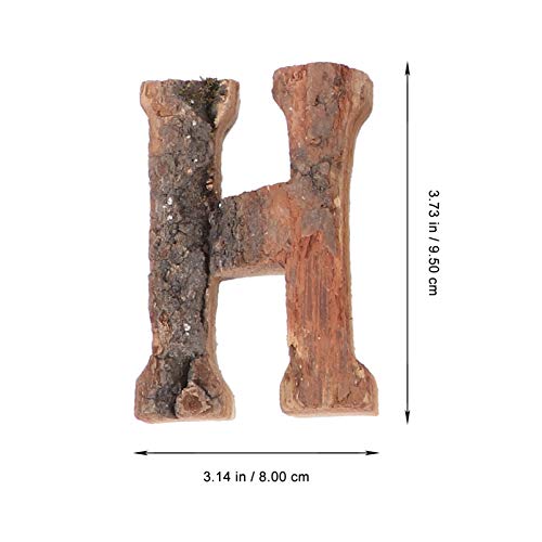 VOSAREA 4pcs Home Letter Ornaments Wooden Home Ornament Wooden Cutout Letters Wood Wall Sign Decoration Tabletop Wooden Letter a Decor Wedding Signs VOSAREA