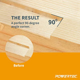 POWERTEC 71036 Squaring Chisel w/Premium Grade HSS Blade | Hinge Recess Corner Wood Chiseling Tool POWERTEC