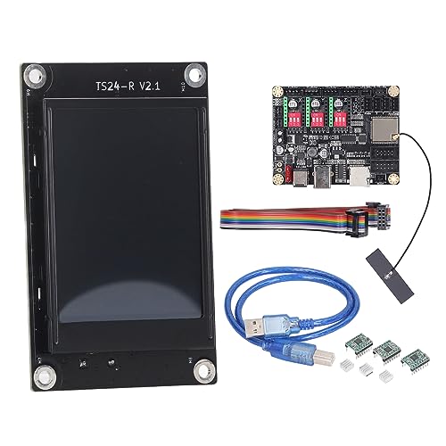 3D Printer Control Board MKS DLC32 V2.1 32 Bit Control Board with WiFi 2.4 Inch TS24 R V2.1 Touch Screen Laser Engraving Machine Main Board Hyuduo