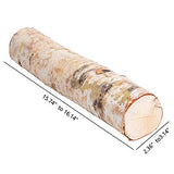 6 Pack Large Birch Logs for Fireplace Unfinished Wood Crafts DIY Home Decorative Burning(Logs:2.4"-3.1" Dia. x 16" Long) Kingcraft