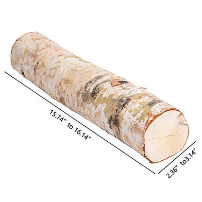 6 Pack Large Birch Logs for Fireplace Unfinished Wood Crafts DIY Home Decorative Burning(Logs:2.4"-3.1" Dia. x 16" Long) - WoodArtSupply