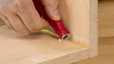 Woodpeckers Wood and Glue Scraper, Included Carbide Cambered Insert Great For Tight Small Places Woodpeckers