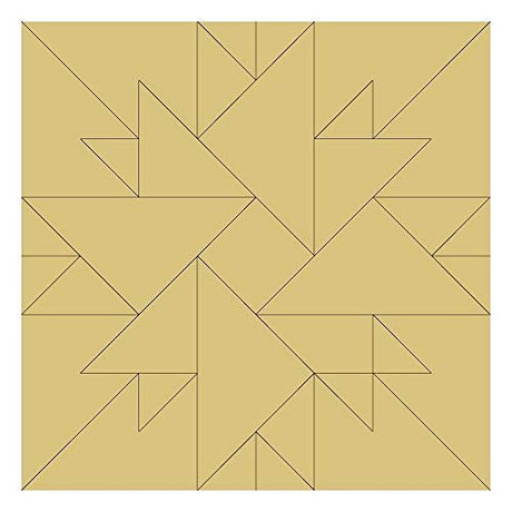 Barn Quilt Square Design by Lines Cutout Unfinished Wood Country Decor Coloring Book Door Hanger Everyday MDF Shape Canvas Style 11 (18") Diverse Woodworking