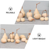 SEWOART 5pcs Graffiti Wooden Ornaments DIY Painting Fruits Crafts Wood Lemon Cherry Pear Unfinished Fruits Crafts Unpainted Crafts Fruit Decor Wooden SEWOART