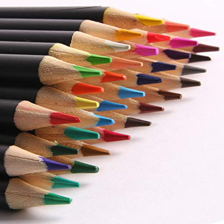 ARTISTIK Colored Pencil Set - (47 Pieces) Vivid 3.5 mm Artist Grade Drawing & Sketching Colored Pencils for Adults Coloring Books, Watercolor, ARTISTIK
