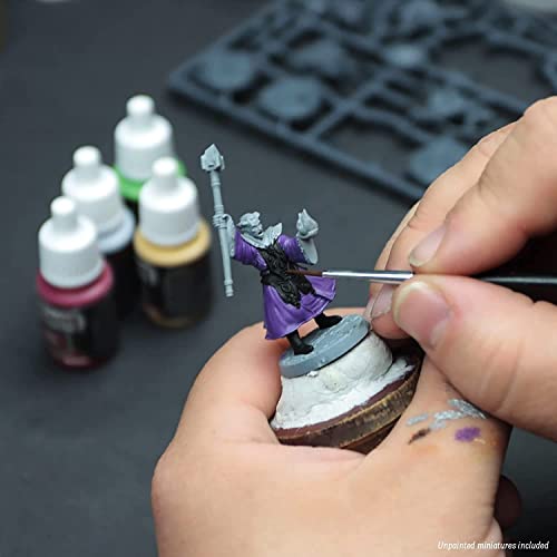 The Army Painter - DND Miniatures Paint Set Gamemaster Character - Precise Detail Hobby Brush, 20 Warpaint 19x12ml, 12ml Brush-On Primer, 5 28mm