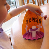 FreshCut Crafts | Easter Diorama Easy 3-D Punch-Out Bible Craft Kit – Makes 12 Tabletop Display Crafts for Sunday School, Homeschool Classrooms US FreshCut Crafts