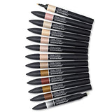 Winsor & Newton ProMarker Set, 12 Count, Skin Tones Winsor & Newton