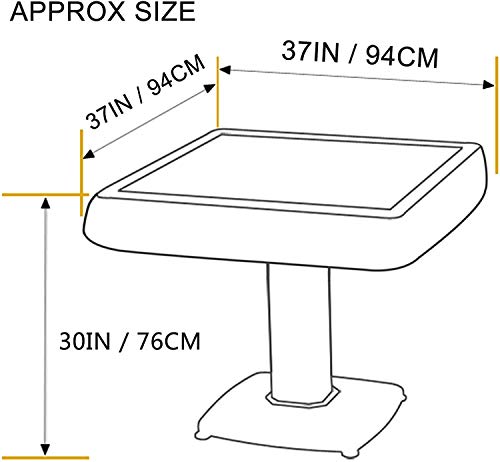 USA MJ Table Roller Coaster Style 40mm Chinese/Filipinos/American Mahjong Folding Automatic Mahjong Table Gray Color Ultra Thin 2 Set of Numbered usamjtable