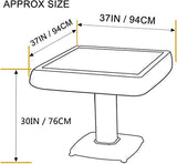 USA MJ Table Roller Coaster Style 40mm Chinese/Filipinos/American Mahjong Folding Automatic Mahjong Table Gray Color Ultra Thin 2 Set of Numbered usamjtable